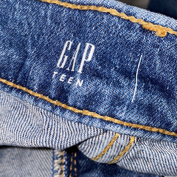 GAP Teen kids Skinny Relaxed Taper Jeans  10 Medium Wash Blue Denim NWT - Picture 4 of 6